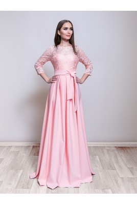 Вечернее платье с кружевными рукавами DM-768