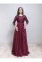 Evening dress with lace sleeves DM-768