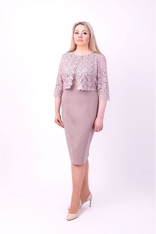 Buy evening dress with sleeves IngaDM-903 wholesale from manufacturer DolinaMod