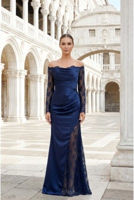 Catherine DM-1253 Satin Evening Dress