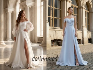 Выбор ткани для свадебного и вечернего платья