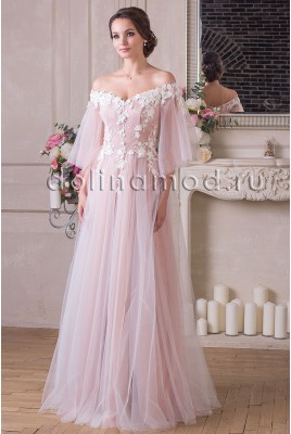 Evening dress with sleeves Adelina VM-906