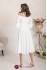 Midi wedding dress with sleeves Sienna MS-993