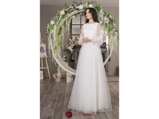 Wedding Dress with puffy sleeves Juliet MS-998