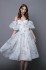 Выпускное пышное платье миди Elina DM-1096