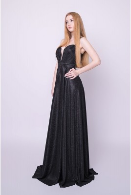 Evening shiny long dress Sabina DM-1124