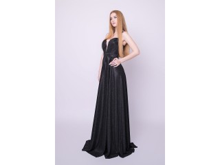 Evening shiny long dress Sabina DM-1124