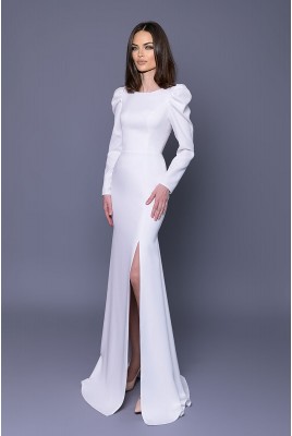 Wedding dress "fish" with long sleeves Leila MS-1085 wholesale from the Russian manufacturer