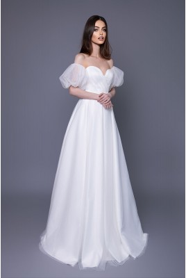 Wedding dress with removable puffy sleeves Mariana MS-1088 wholesale from the manufacturer