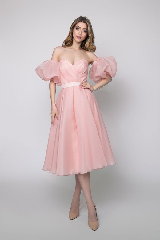 Купить выпускное пышное платье миди Elina DM-1096 оптом от ...