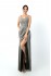 Evening long dress with a slit DM-1136