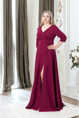 Evening long dress with a slit Janice DM-1123