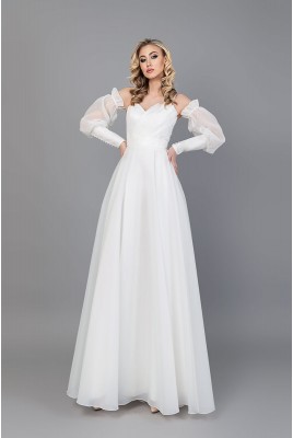 Свадебное пышное платье Jocelyn MS-1146 со съемными рукавами