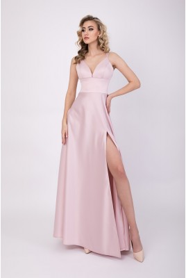 Evening long dress with a slit Joan DM-1171