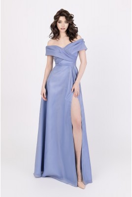 Evening long dress with a slit Belle DM-1188