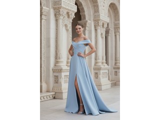 Genevieve DM-1195 Long Evening Dress with Slit