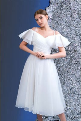Wedding fluffy midi dress Virginia MS-1102