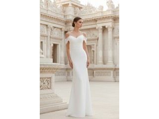 Wedding long dress with open shoulders Ida MS-1151