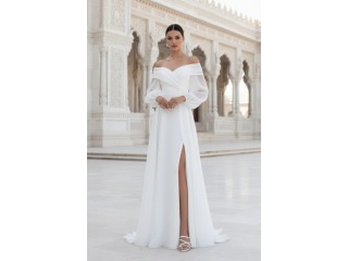Wedding long dress with sleeves Alethea MS-1173 Wedding long dress with sleeves Alethea MS-1173