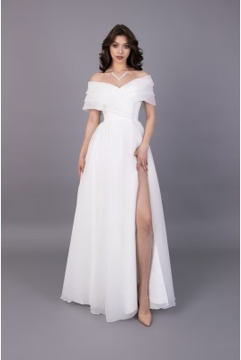 Wedding dress with a slit Macey MS-1179