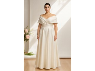 Свадебное длинное платье с карманами Eliana MS-1200