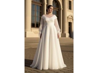 Margaret MS-1234 Long Sleeve Wedding Dress