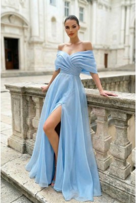 Marigold DM-1227 Long Evening Dress with Slit