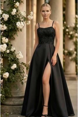 Вечернее длинное платье с разрезом Brielle DM-1240