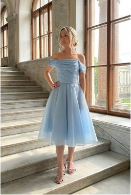 Misty DM-1243 fluffy midi cocktail dress