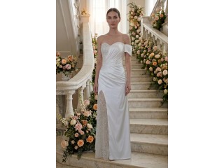 Свадебное длинное платье с блеском Lyric MS-1246