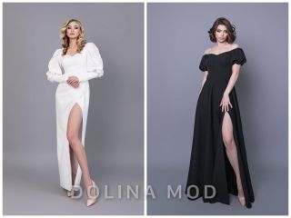 Dresses with a slit: a luxurious element of a woman's wardrobe